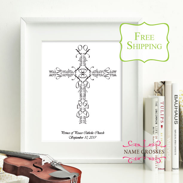 Confirmation Cross gift by Name Crosses - www.namecrosses.com