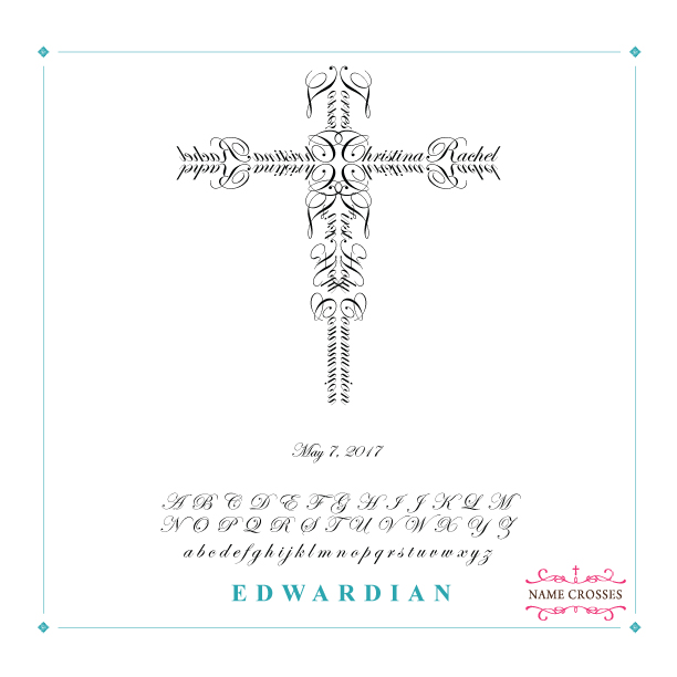 First Communion Girl cross Edwardian