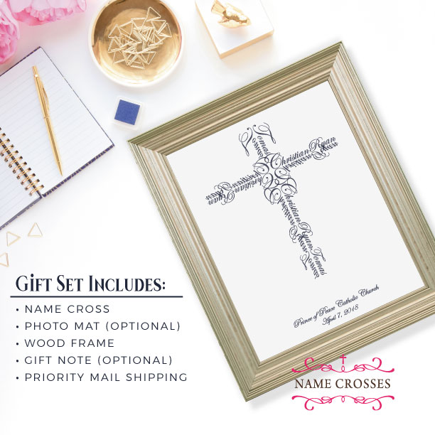 Personalized Cross Gift Set by Name Crosses - www.namecrosses.com
