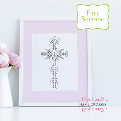 Cross for Women in photo frame